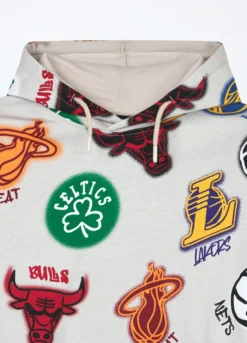 Felpa NBA in french terry di puro cotone ragazzo
