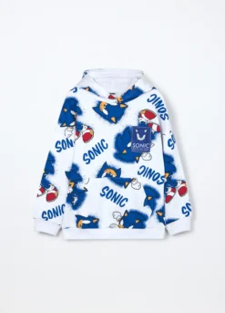 Felpa Sonic in french terry di puro cotone bambino