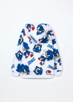 Felpa Sonic in french terry di puro cotone bambino