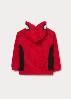 Felpa Spider-Man in french terry di puro cotone bambino