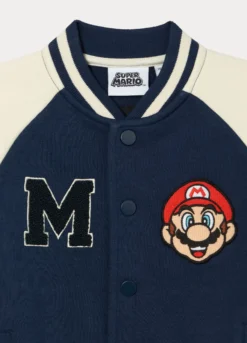 Felpa varsity in french terry bambino