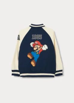 Felpa varsity in french terry bambino