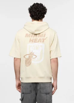 Felpa con cappuccio a maniche corte Miami Heats uomo