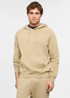 Felpa con cappuccio in cotone uomo