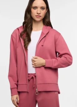 Felpa con cappuccio in french terry donna