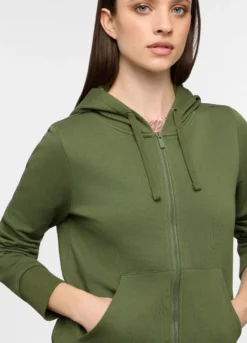 Felpa con cappuccio in french terry donna