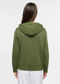 Felpa con cappuccio in french terry donna