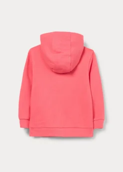 Felpa con cappuccio in french terry di puro cotone bimba