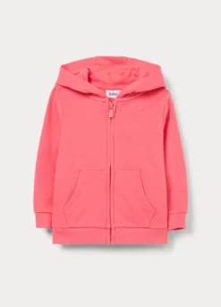 Felpa con cappuccio in french terry di puro cotone bimba