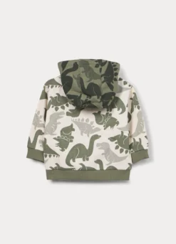 Felpa con cappuccio in french terry di puro cotone bimbo