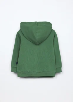 Felpa con cappuccio in french terry di puro cotone neonato
