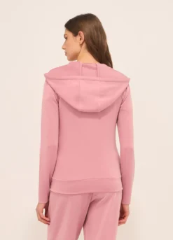 Felpa con cappuccio misto modal donna