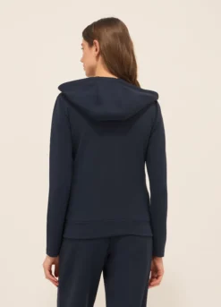 Felpa con cappuccio misto modal donna