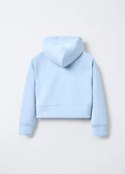 Felpa con cappuccio misto modal stretch bambina