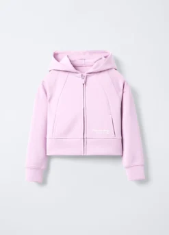 Felpa con cappuccio misto modal stretch bambina