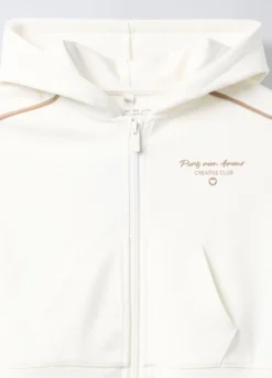 Felpa con cappuccio misto modal stretch bambina