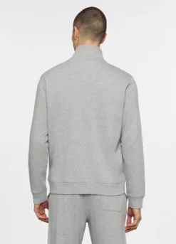 Felpa con zip in cotone uomo