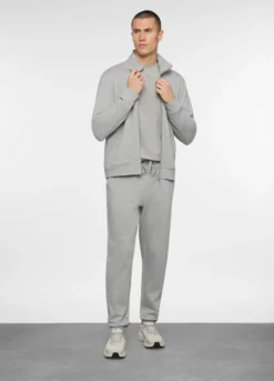 Felpa con zip in cotone uomo