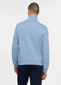 Felpa con zip in cotone uomo