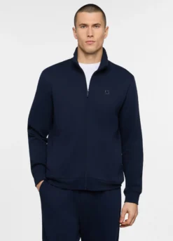 Felpa con zip in cotone uomo