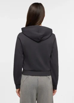 Felpa cropped fit in french terry donna