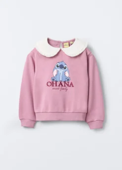 Felpa Disney Fit over in misto cotone garzato bambina