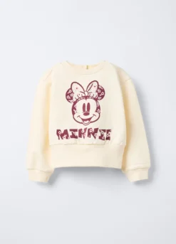 Felpa Disney Fitted in cotone garzato stretch bimba