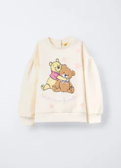 Felpa Disney in cotone garzato stretch bimba
