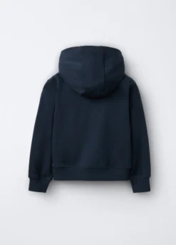 Felpa full zip con cappuccio bambina