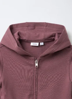 Felpa full zip con cappuccio bambina