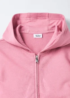 Felpa full zip con cappuccio bambina