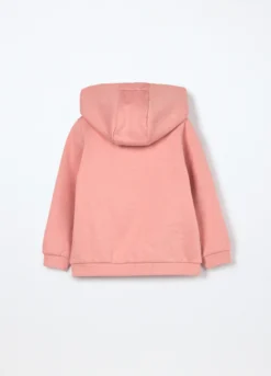 Felpa full zip in puro cotone neonata