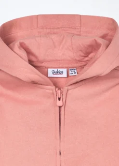 Felpa full zip in puro cotone neonata