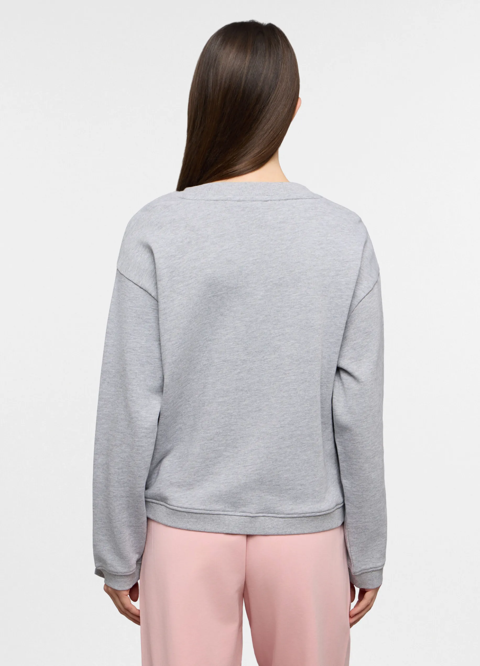 Felpa girocollo donna