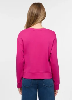 Felpa girocollo in french terry donna