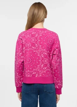 Felpa girocollo in french terry stretch donna