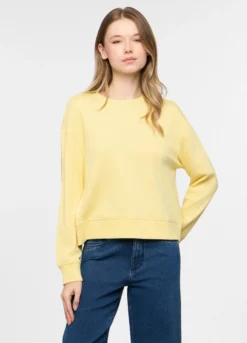 Felpa girocollo in french terry donna