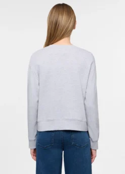 Felpa girocollo in french terry donna
