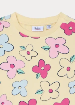 Felpa girocollo in french terry di puro cotone bimba