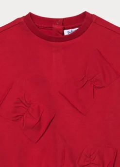 Felpa girocollo in french terry stretch bimba