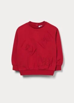 Felpa girocollo in french terry stretch bimba