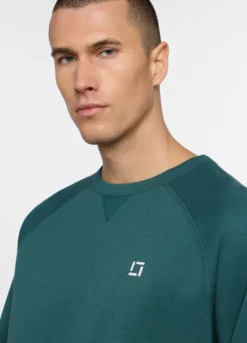 Felpa girocollo in interlock misto cotone uomo