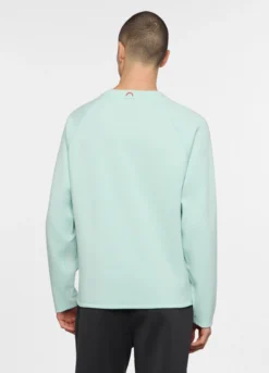 Felpa girocollo in interlock misto cotone uomo