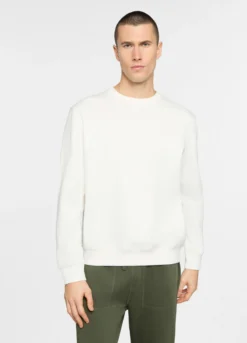 Felpa girocollo in misto cotone uomo