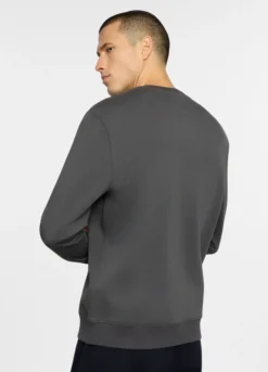 Felpa girocollo in misto cotone uomo
