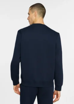 Felpa girocollo in misto cotone uomo