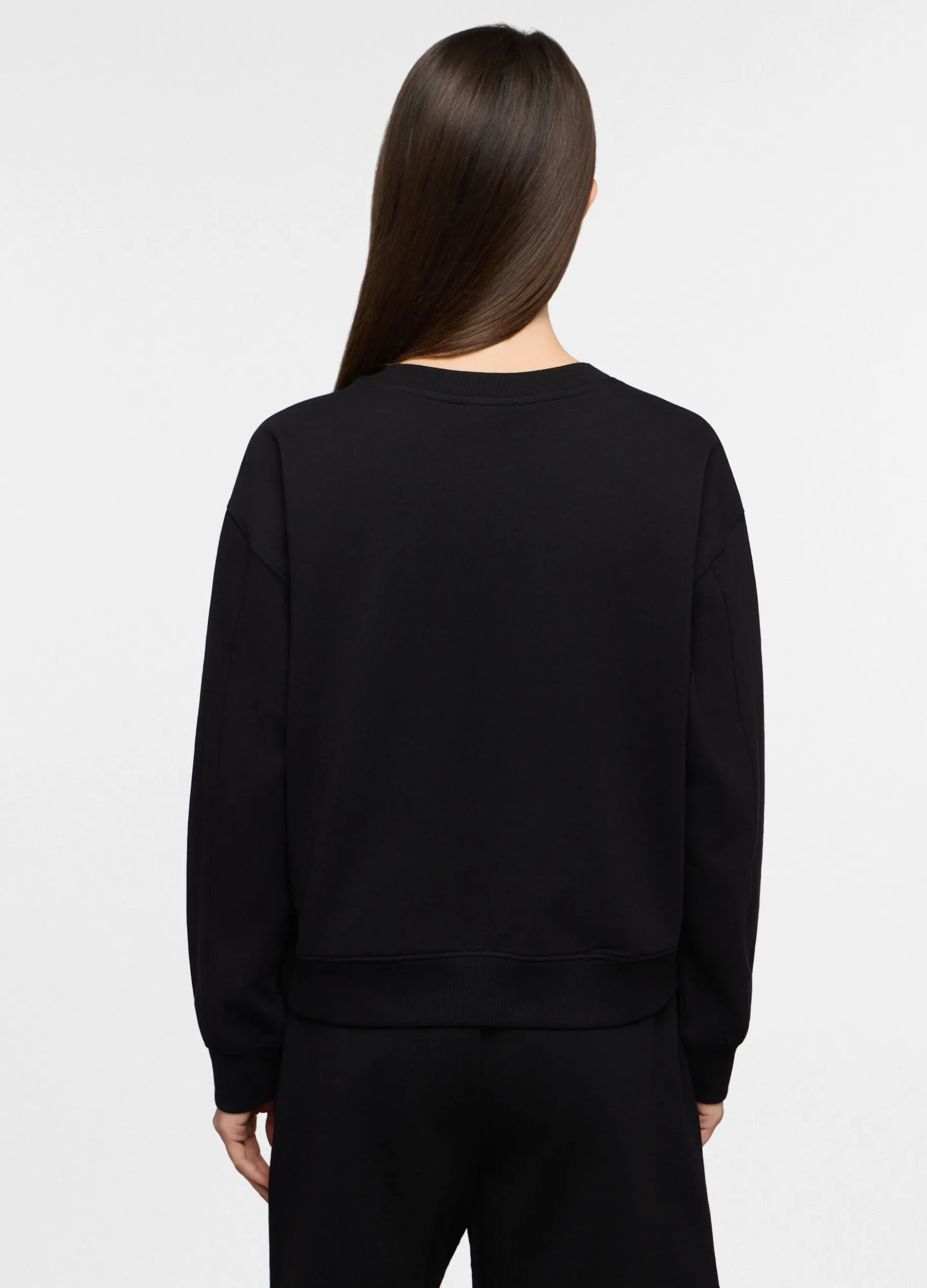Felpa girocollo stretch donna