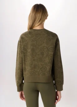 Felpa Holistic in french terry di cotone stretch donna