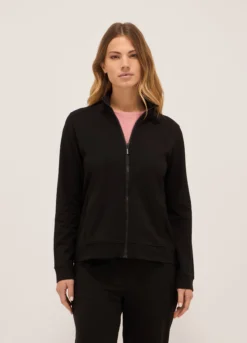 Felpa in french terry di cotone stretch donna