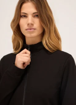 Felpa in french terry di cotone stretch donna